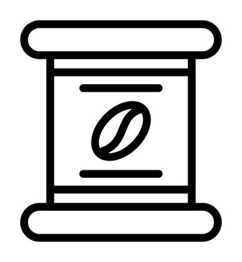 Para sikkeleri ikon ana hatları vektörü. para birimi