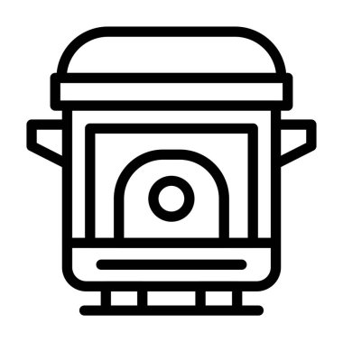 fırın ikonu vektör illüstrasyonu