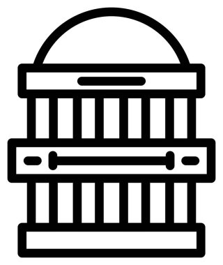 bina simgesi, vektör illüstrasyonu