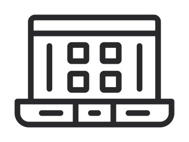 Hesap makinesi hesap makinesi hesap makinesi simgesi dış hat biçiminde