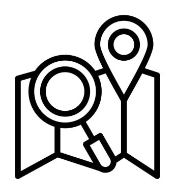 arama konumu simgesi ana hat biçiminde