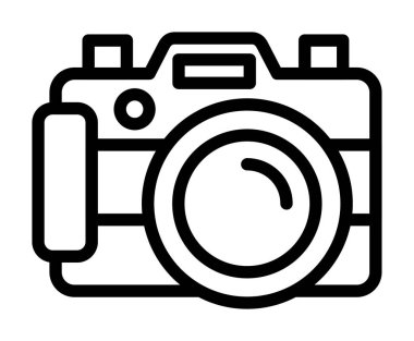 Kamera Vektör Satırı Simge Tasarımı