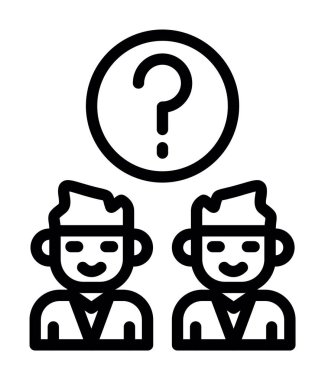 iş insanları simgesi, vektör illüstrasyonu