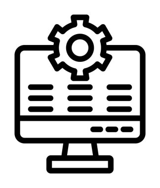 vektör ince çizgi simgesi ayarlanıyor