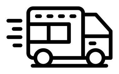 otobüs aktarım yolu simgesi ana hat biçiminde