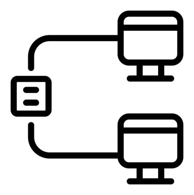 ağ paylaşım simgesi çizimi