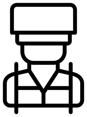 Şef Cook ikon vektör illüstrasyonu