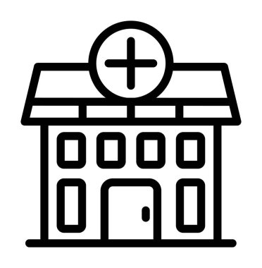 bina simgesi, vektör illüstrasyonu