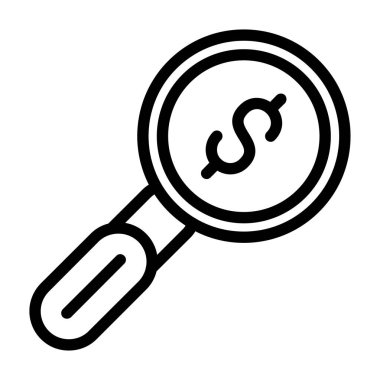 Şeffaf bir arkaplanda arama vektörü çizimi. premium kalite simgeleri