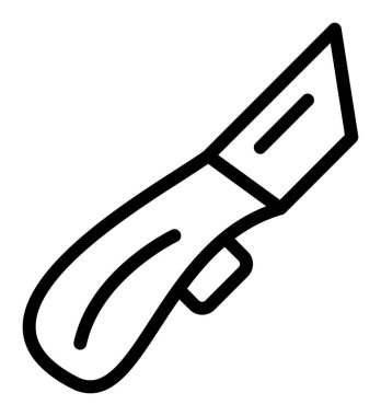 fırça vektörü ince çizgi simgesi