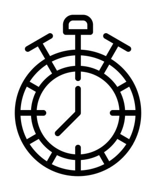 Saat. Web simgesi basit illüstrasyon