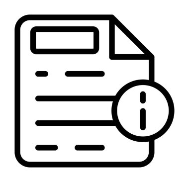 belge simgesi, vektör çizimi