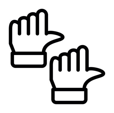El hareketi ikonu ana hat vektörü. İnsan eli. İnsan parmağı