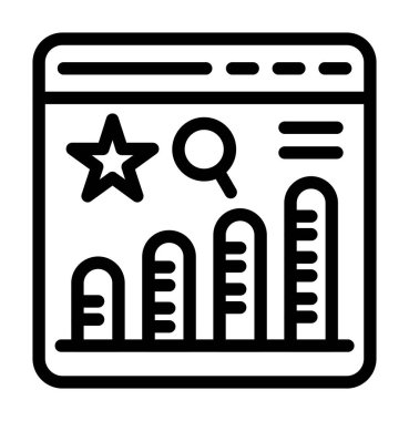 Yıldız simgesi ile bar grafiği, özet biçimi