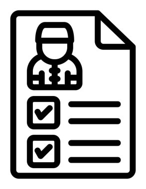 Belge. Web simgesi basit tasarım