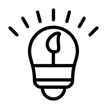 ampul simgesi, satır biçimi tasarımı