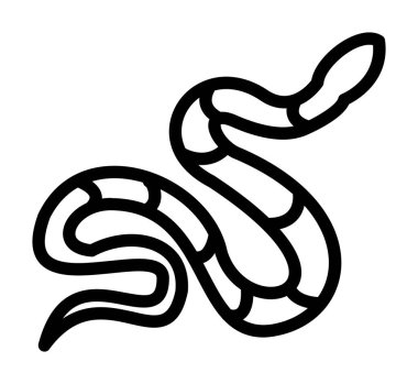 Yılan ikonu. vektör illüstrasyonu