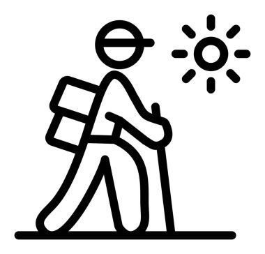 Yaz güneşi simgesi, taslak biçimi