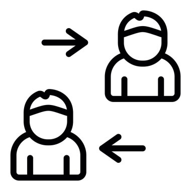 kullanıcı. Web simgesi basit illüstrasyon