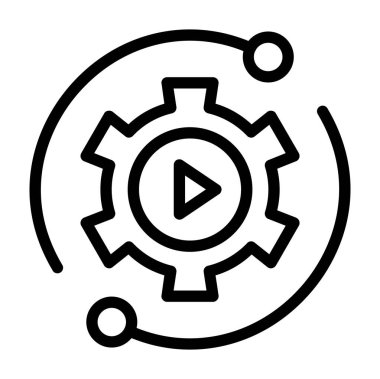 ayar simgesi vektör illüstrasyonu