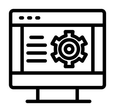 Web simgesi, vektör illüstrasyonu