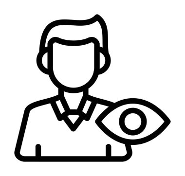 Madeni para simgesi ana hatlı vektörü olan bir iş adamı. İş adamı parası. iş parası