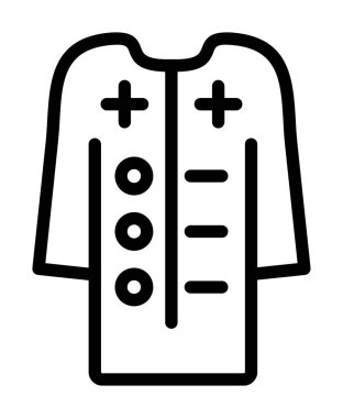 Bir doktor simgesinin vektör çizimi