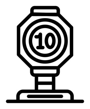 Kronometre simgesi, özet biçimi