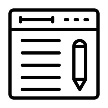 Web tasarım simgesi. vektör illüstrasyonu