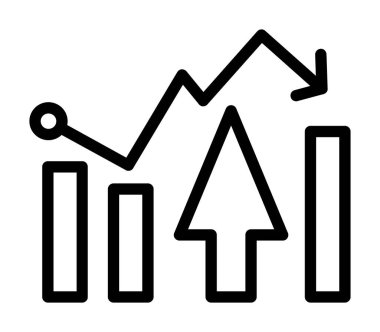 büyüme grafiği vektör illüstrasyonu