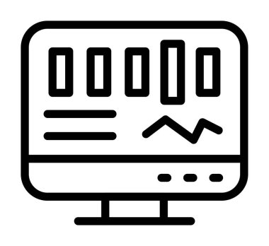 bilgisayar simgesi vektör illüstrasyonu