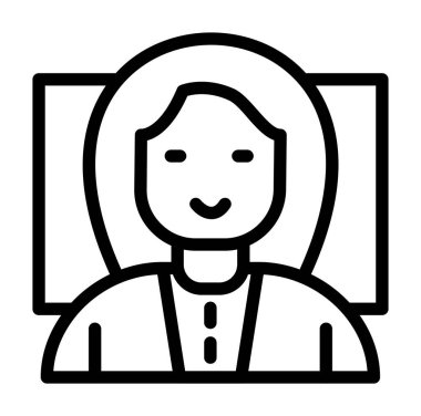 kadın öğrenci simgesi, özet biçimi