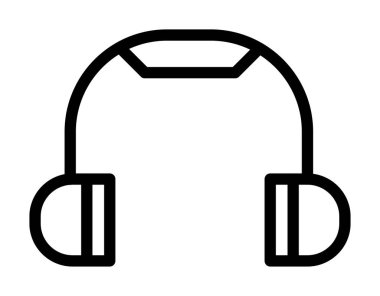 Kulaklık simgesi, anahat stili