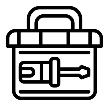 Evrak çantası simgesi. Beyaz arkaplanda izole edilmiş web tasarımı için özet evrak çantası vektör simgesi