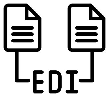 belge simgesi vektör illüstrasyonu