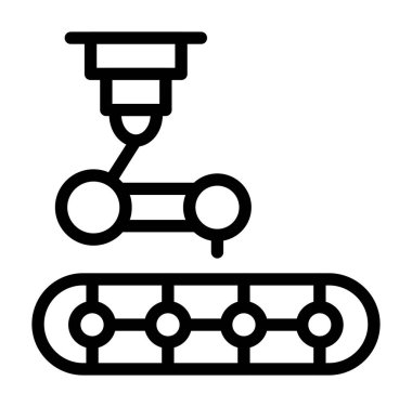 konveyör kayış simgesi, özet biçimi