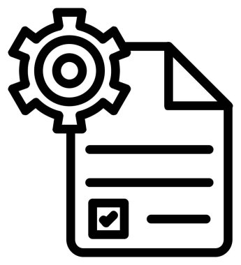 Belge. Web simgesi basit illüstrasyon