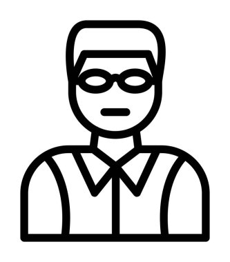 Maskeli bir iş adamı, maske takıyor.