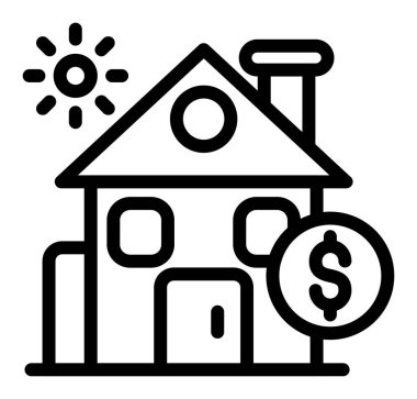 ev simgesi vektör illüstrasyonu