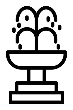 Su damla simgesi, anahat stili