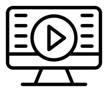 Video oynatıcı. Web simgesi