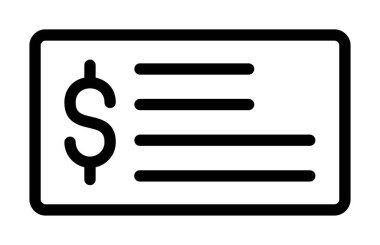 Para için. Web simgesi basit illüstrasyon