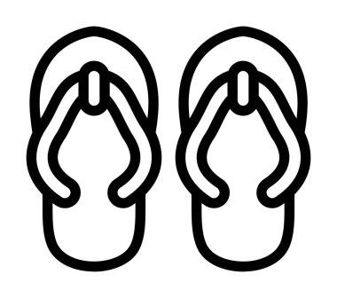 terlik simgesi vektör çizimi çizimi