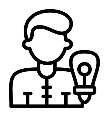 Hangi kolayca düzenlemek veya değiştirmek iş kişi vektör simgesi