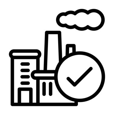 Fabrika simgesi, anahat stili