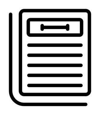 belge web simgesi vektör illüstrasyonu