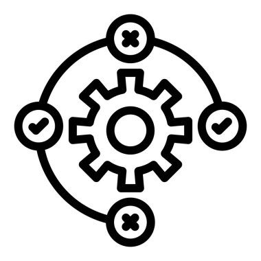 Gears'ı vektör satırı simgesi