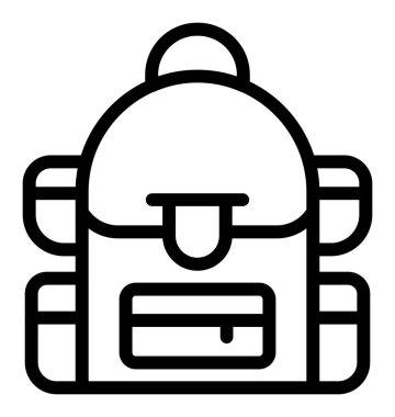 çanta teslim simgesi, vektör illüstrasyonu