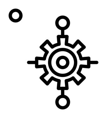 dişli simgesi vektör illüstrasyonu