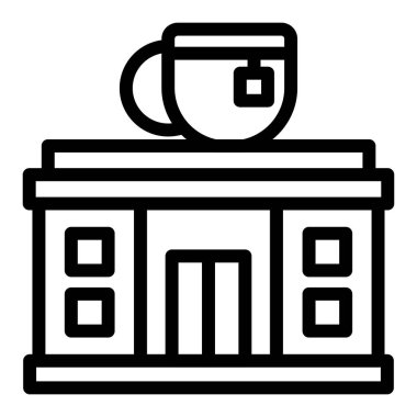 Kahve fincanı simgesi, taslak biçimi